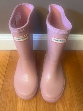 Hunter Kids Pink Sparkle rain boots size 11T